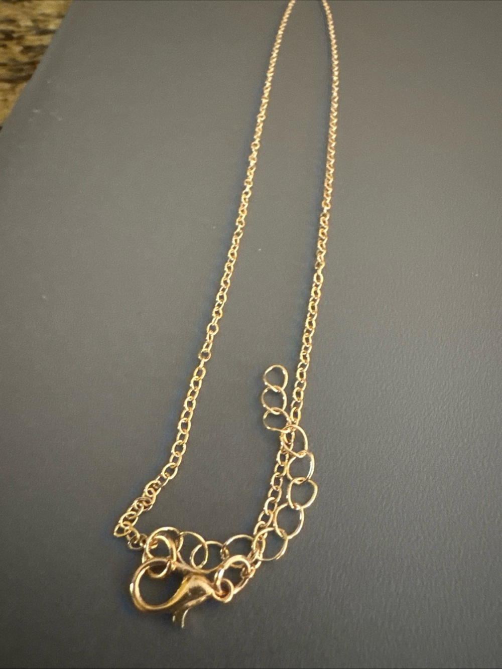 Delicate Goldtone Simple Chain Necklace - Women Jewelry - Picture 4 of 4